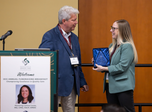 Award presentation at the 2025 Annual Foundation Breakfast